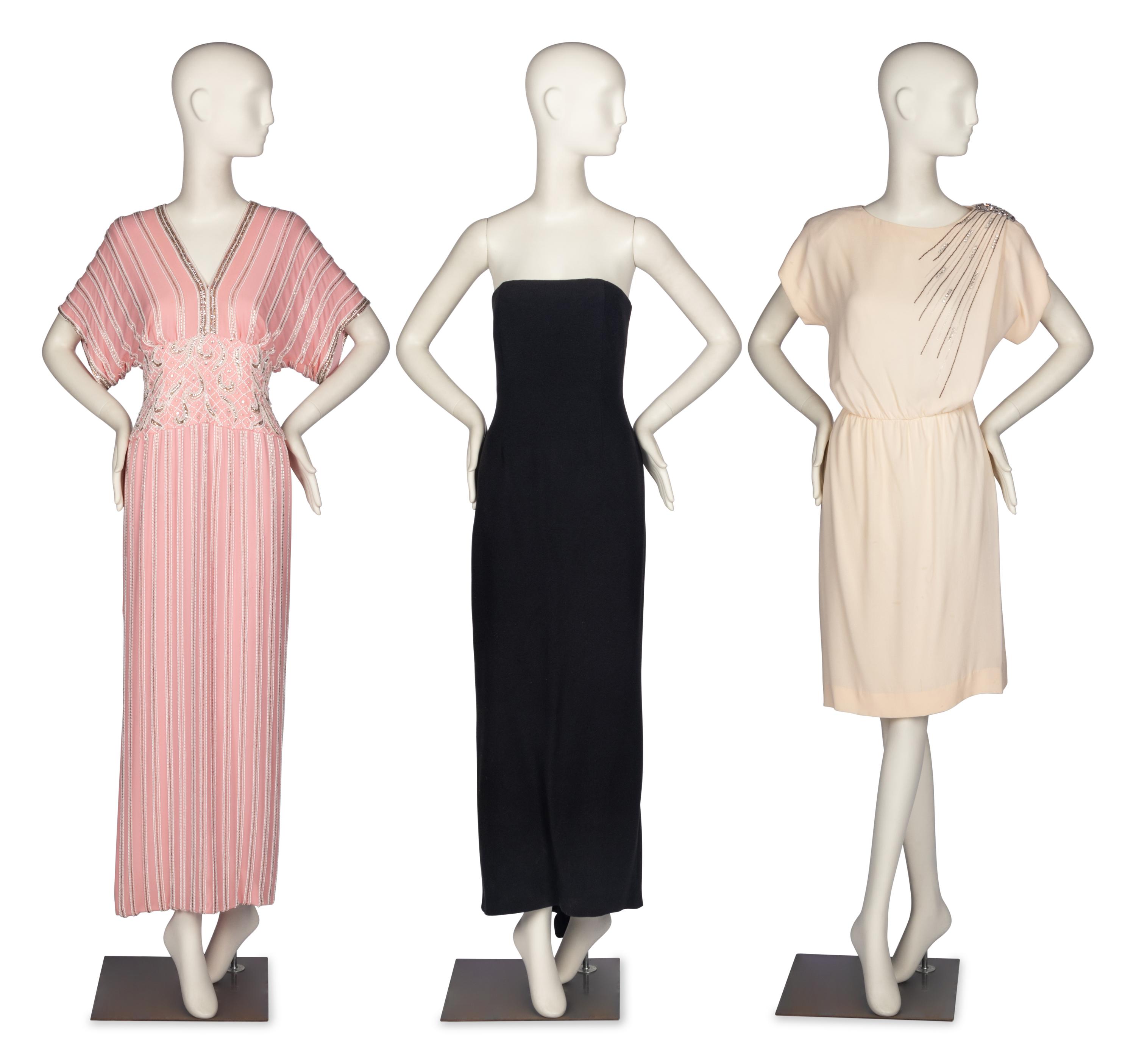 Three Designer Dresses,1980's