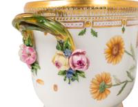 A Pair of Royal Copenhagen Flora Danica Porcelain Jardinières