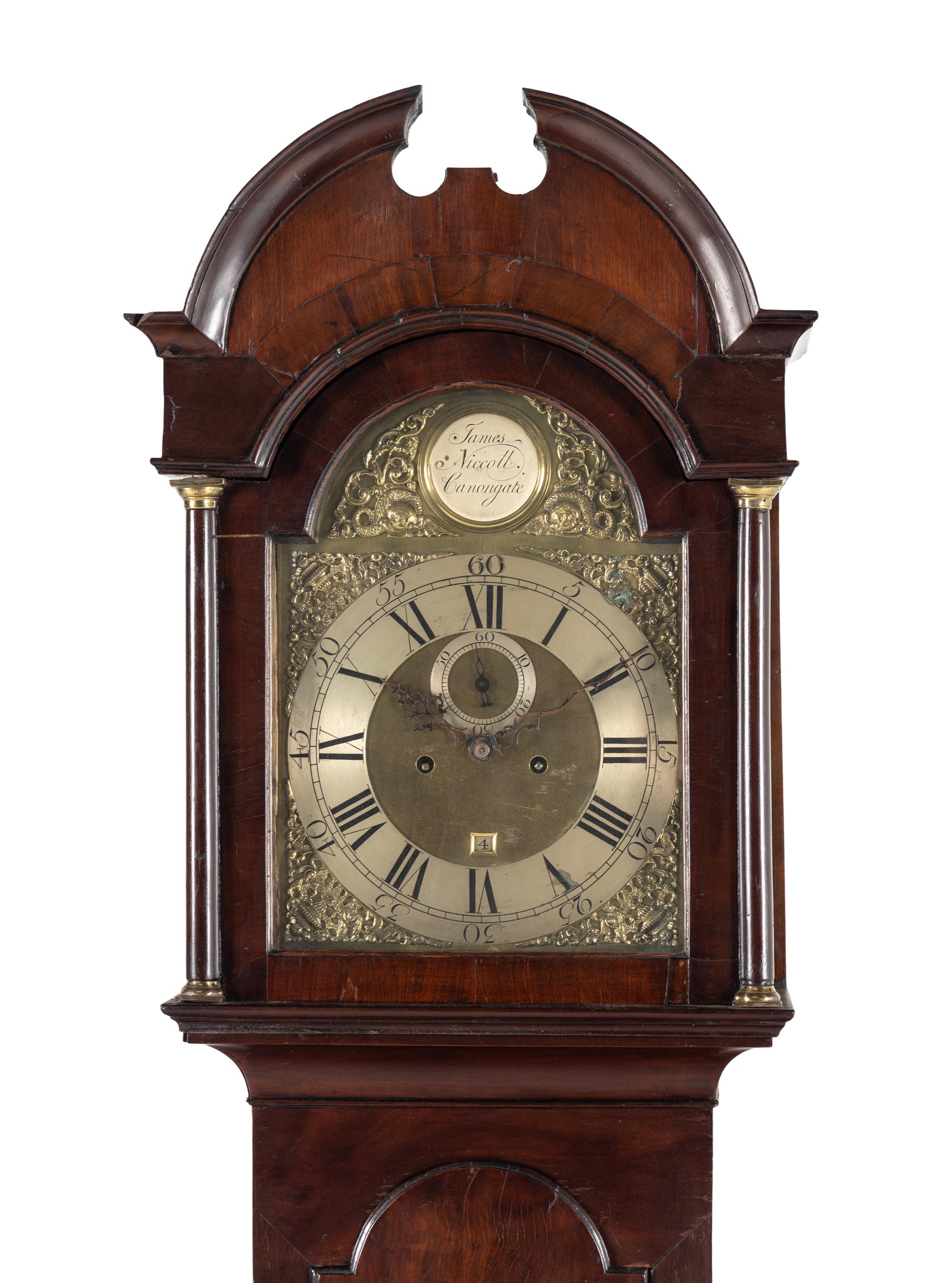 A Scottish George III Mahogany Tall Case Clock