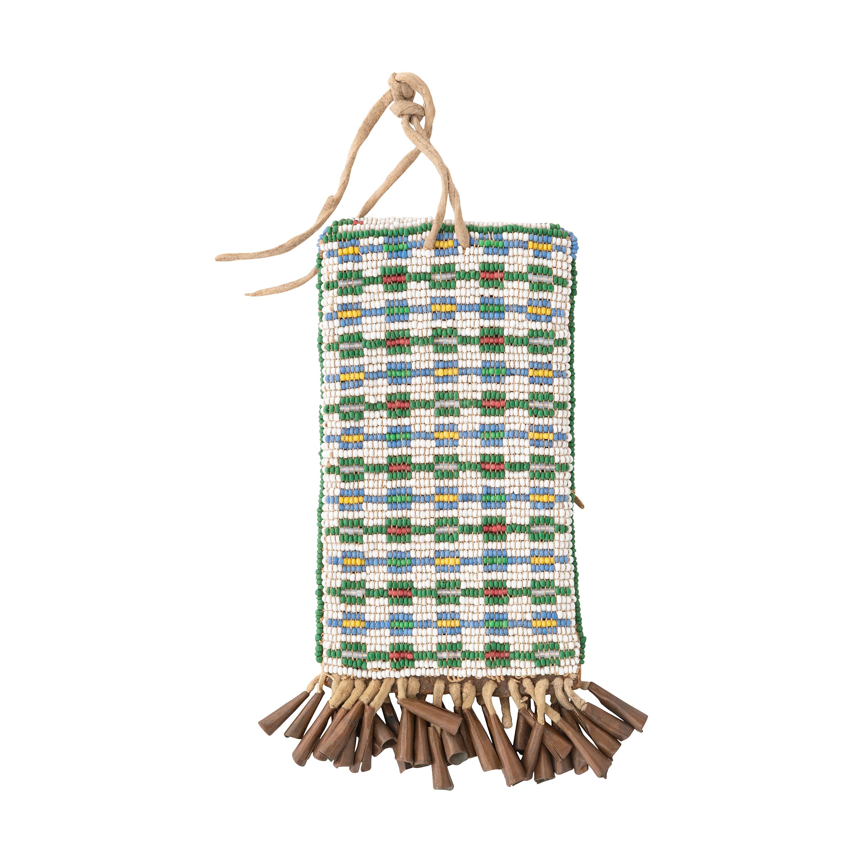 Northern Plains Loom Beaded Strike-a-Light Bag