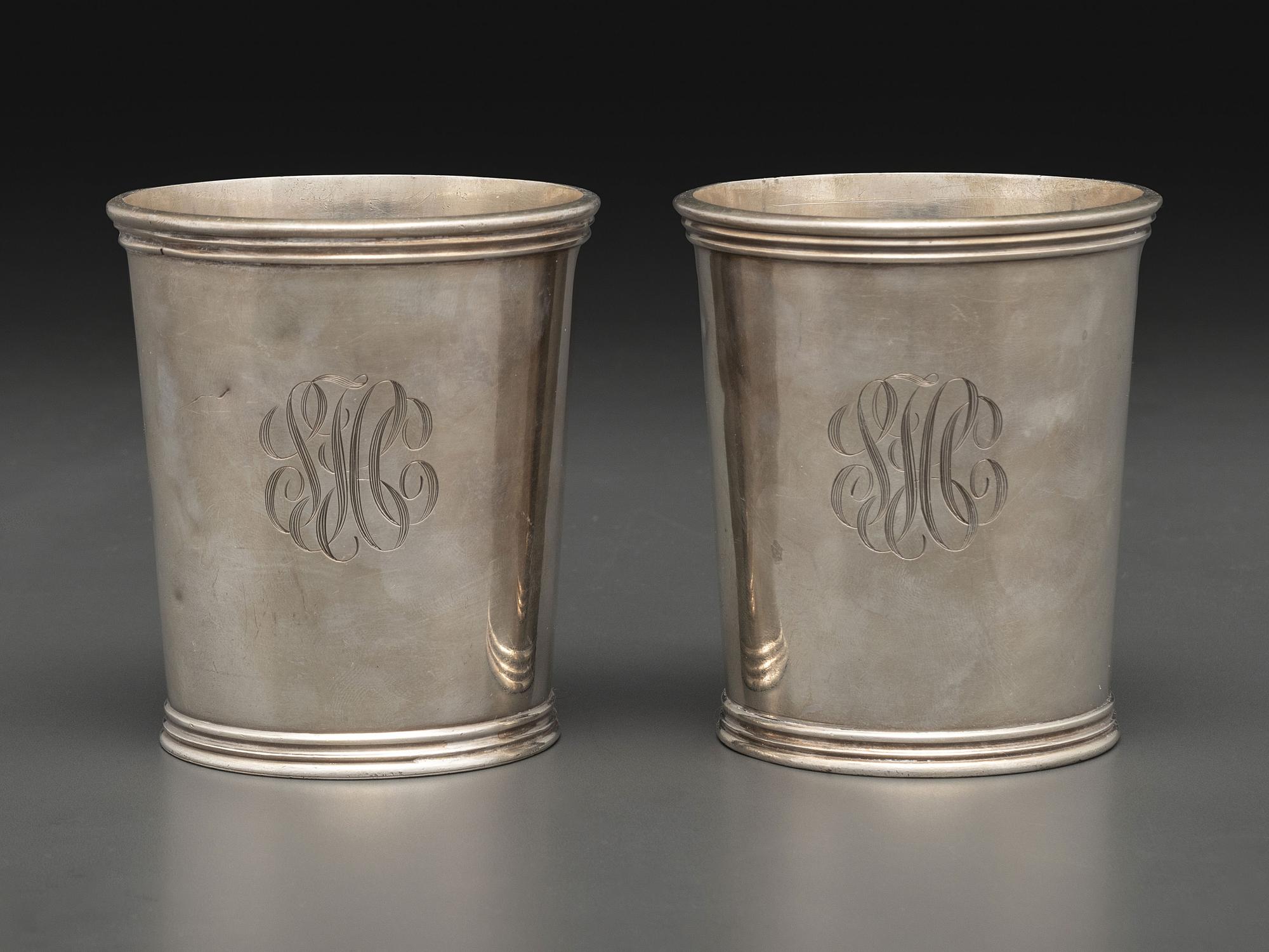 A Pair of Silver Julep Cups