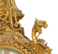 A Napoleon III Gilt Bronze Cartel Clock by Perrin, Paris