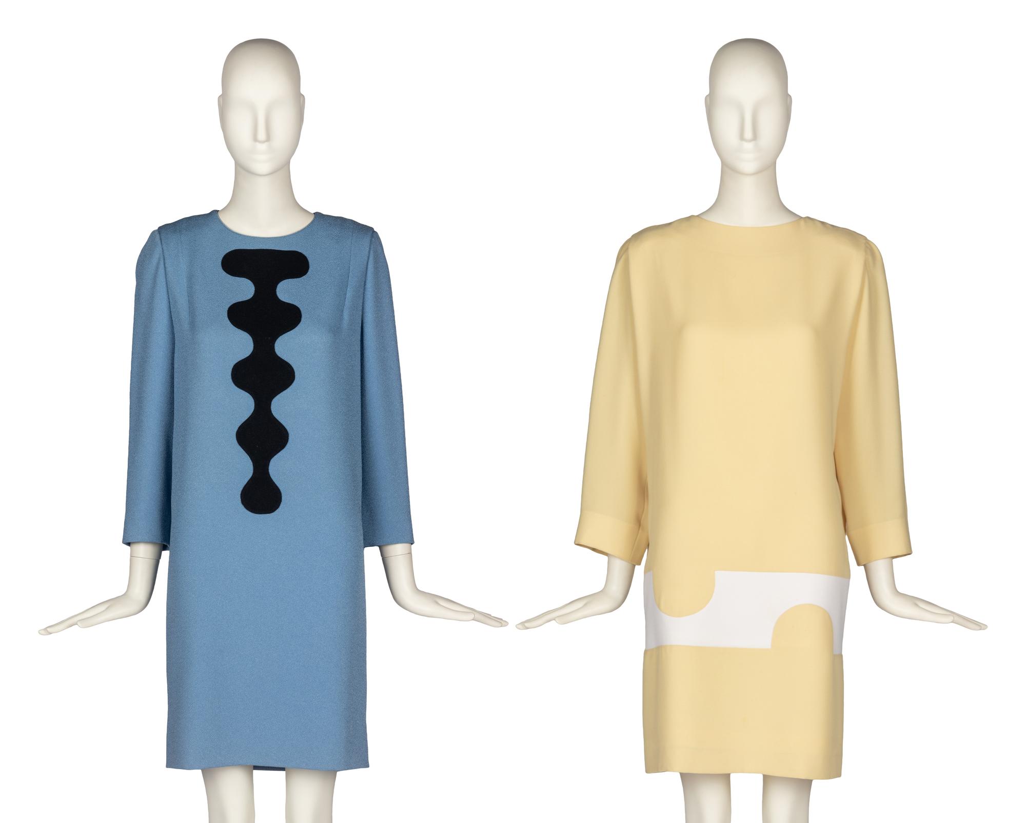 Two Pierre Cardin Haute Couture Dresses