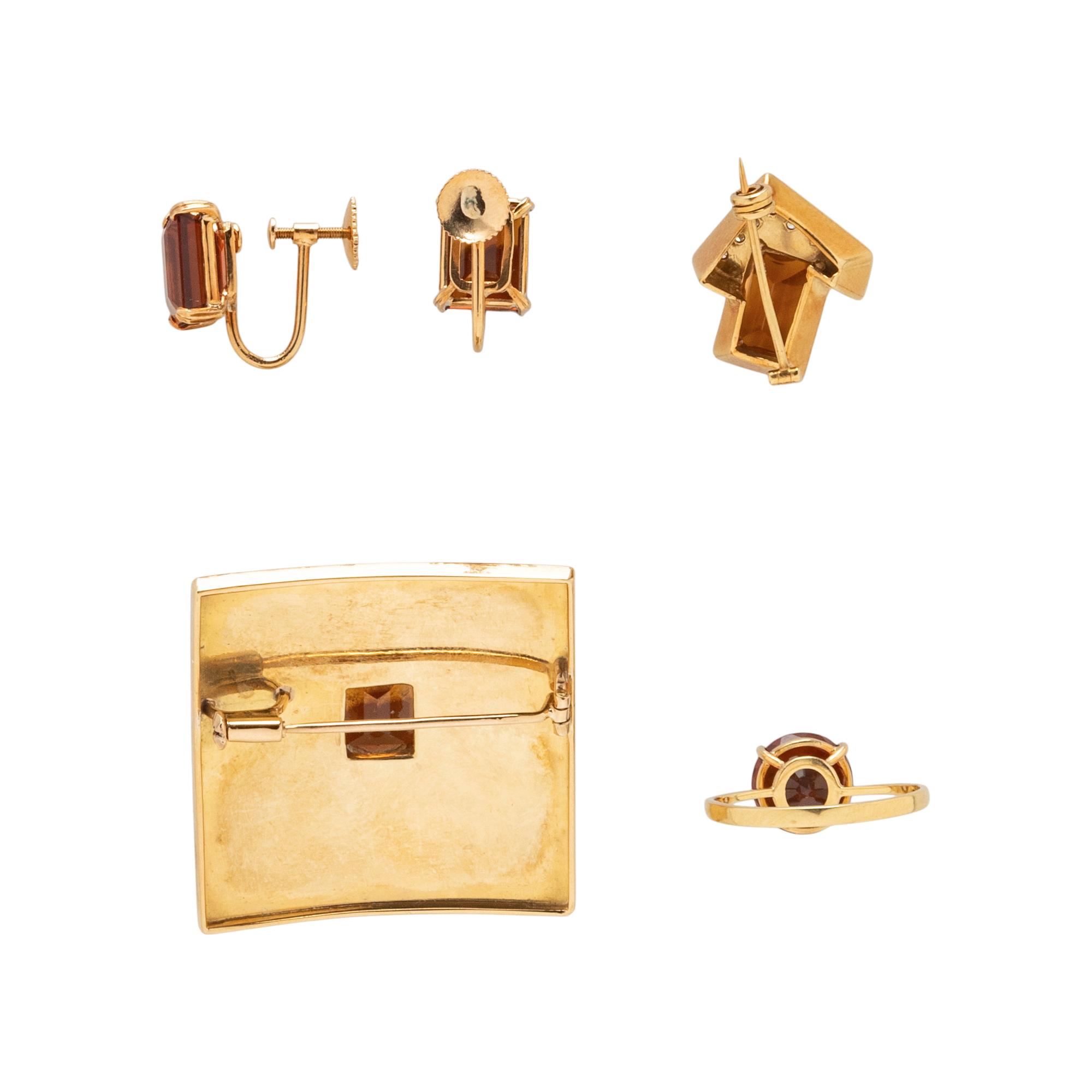 H. STERN, COLLECTION OF GOLD AND CITRINE JEWELRY