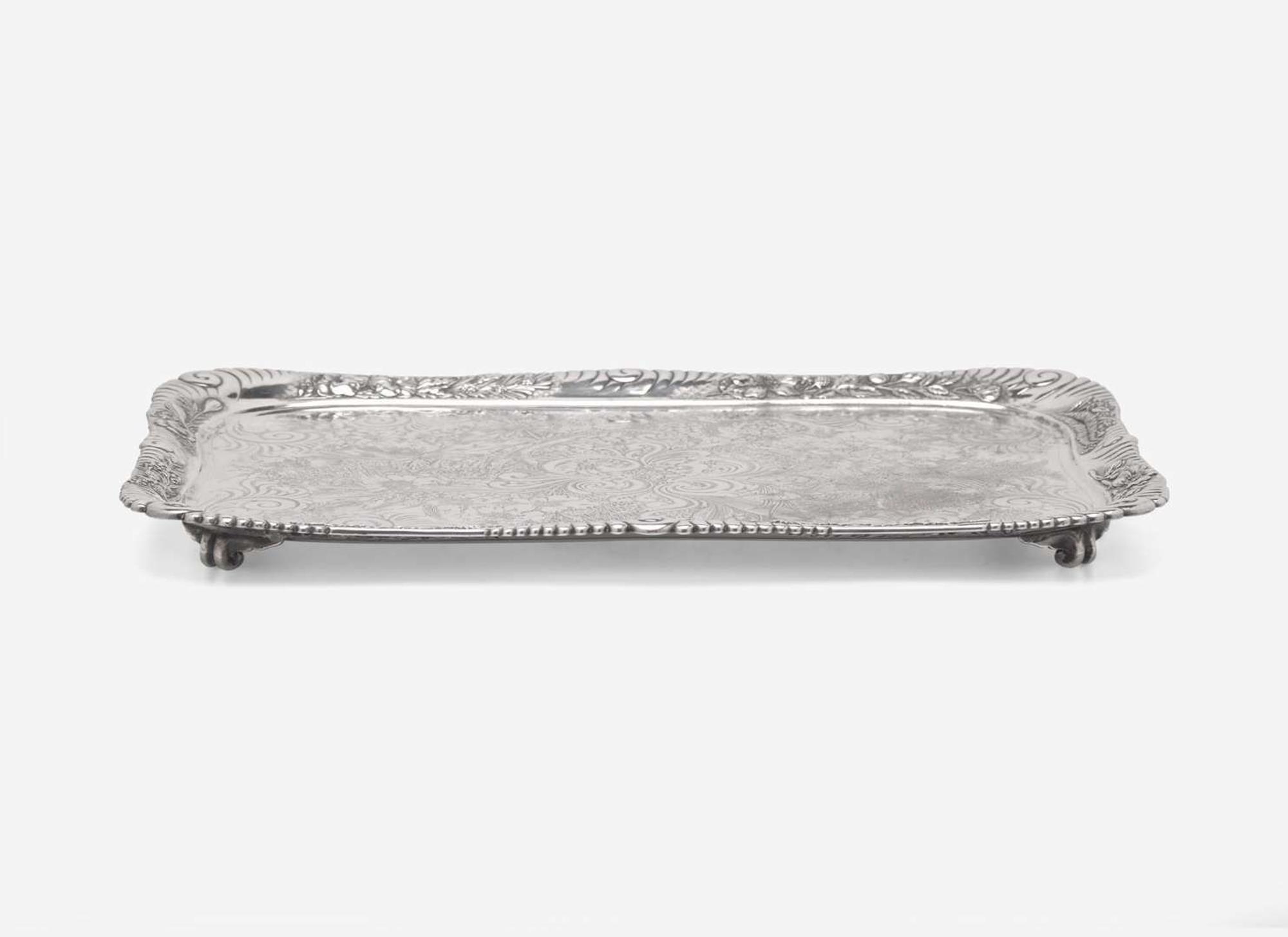 A rectangular sterling silver tray, Tiffany & Co., New York, NY, circa 1880