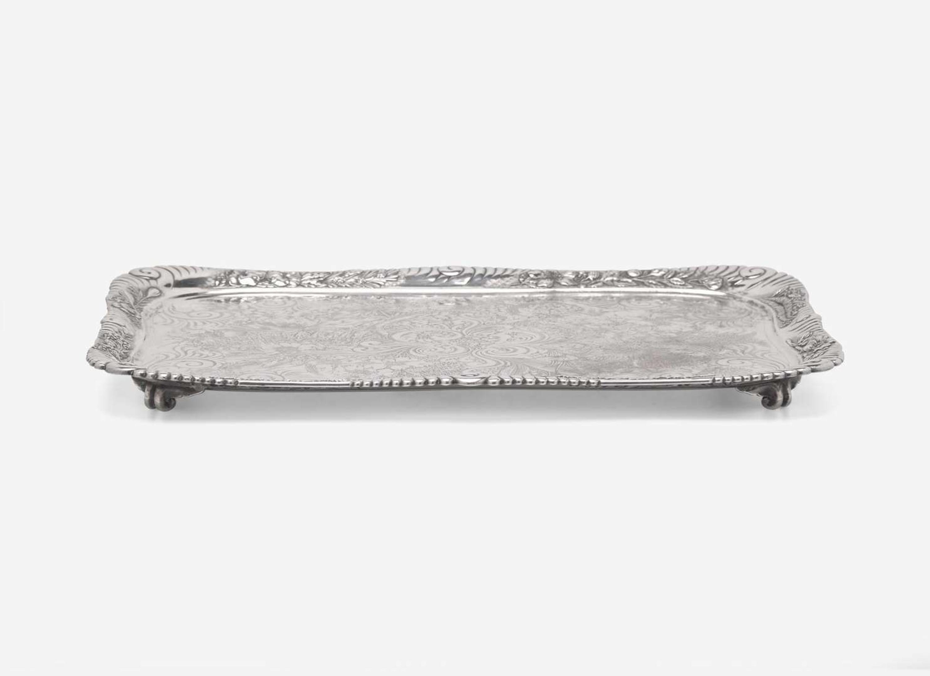 A rectangular sterling silver tray, Tiffany & Co., New York, NY, circa 1880