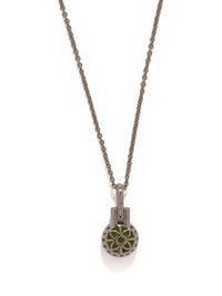 PERIDOT AND DIAMOND SET