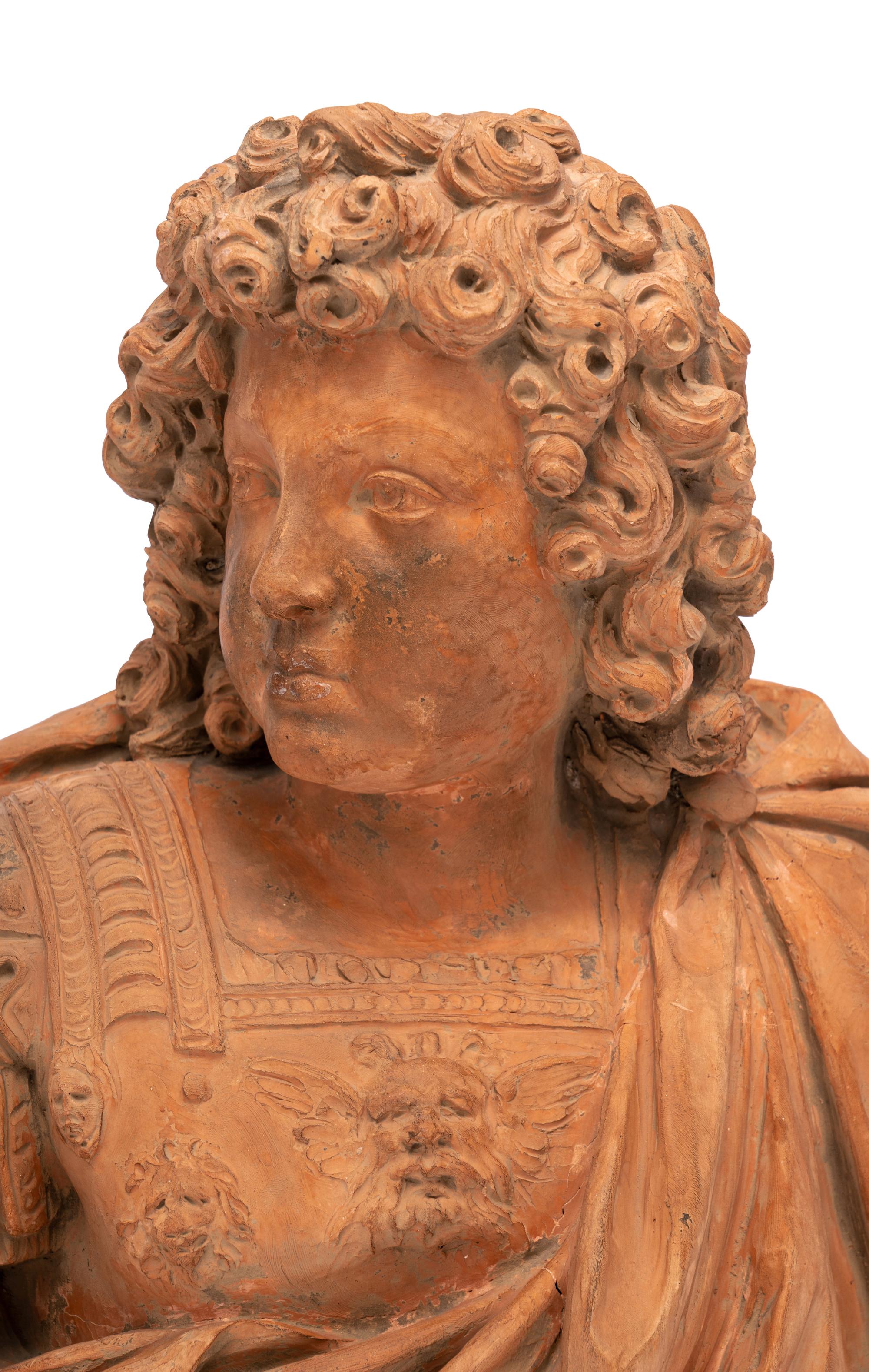 A Continental Terra Cotta Bust