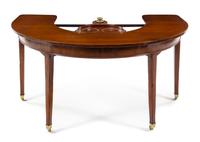 A George III Mahogany Wine Tasting Table Height 28 3/4 x width 60 x depth 30 1/4 inches (closed). — EARLY 19TH CENTURY