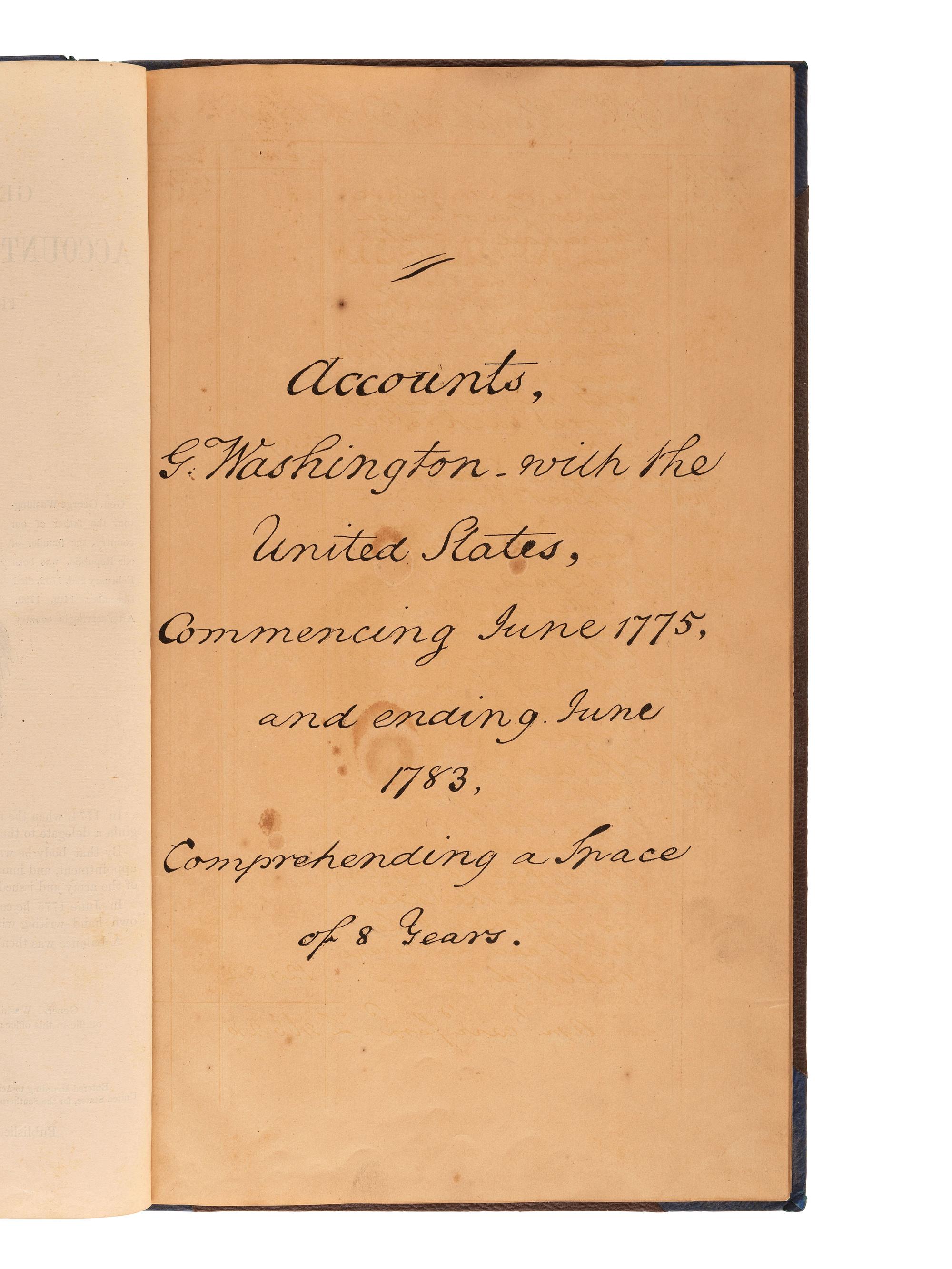 [WASHINGTON, George (1732-1799)]. A group of items related to George Washington, comprising: