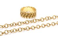 A Collection of 18 Karat Yellow Gold Textured Jewelry, 20.60 dwts.