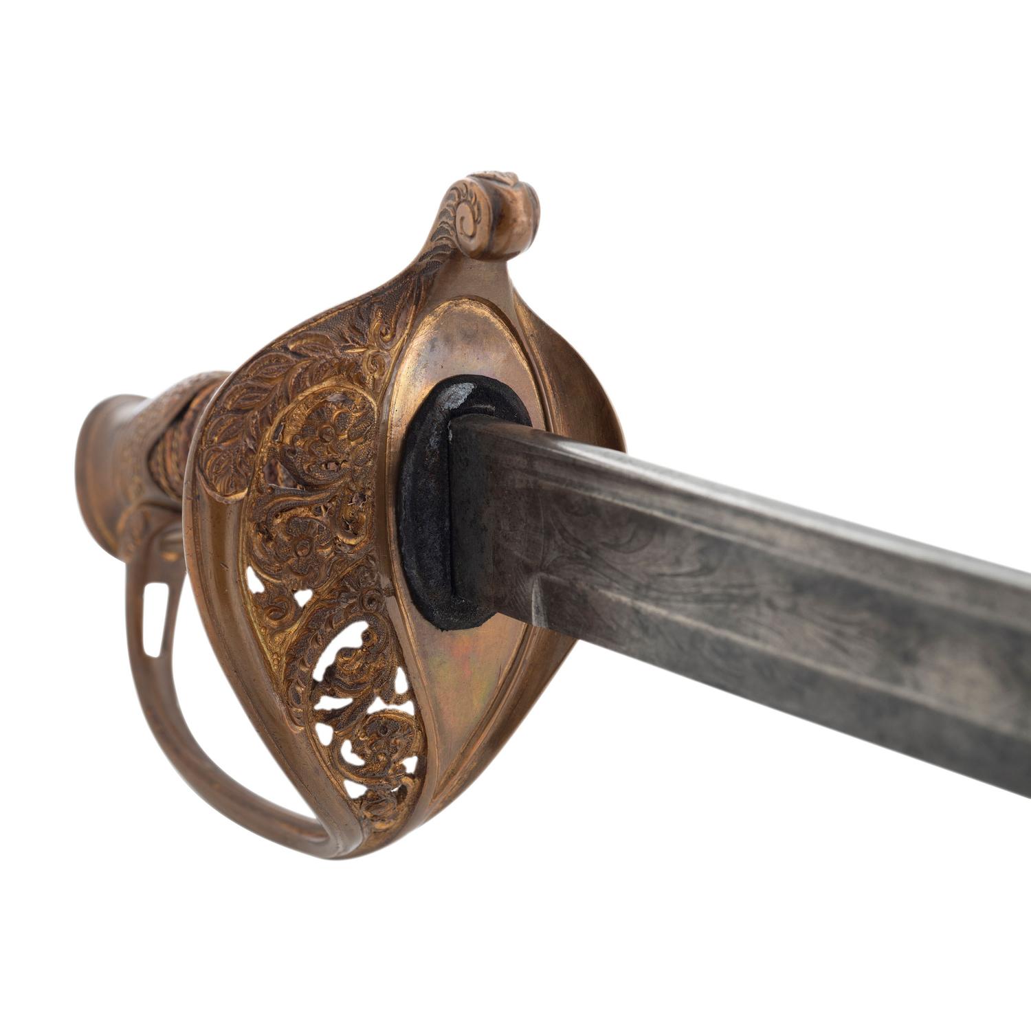 Saurbier Model 1850 Foot Officer's Sword Presented to Lt. J.C. Schoen 8th NY Cavalry & 151 NY Infantry - KIA at Cold Harbor - with CDV