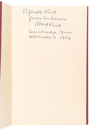 FROST, Robert (1874-1963). A Sermon. New York: The Spiral Press, 1947.