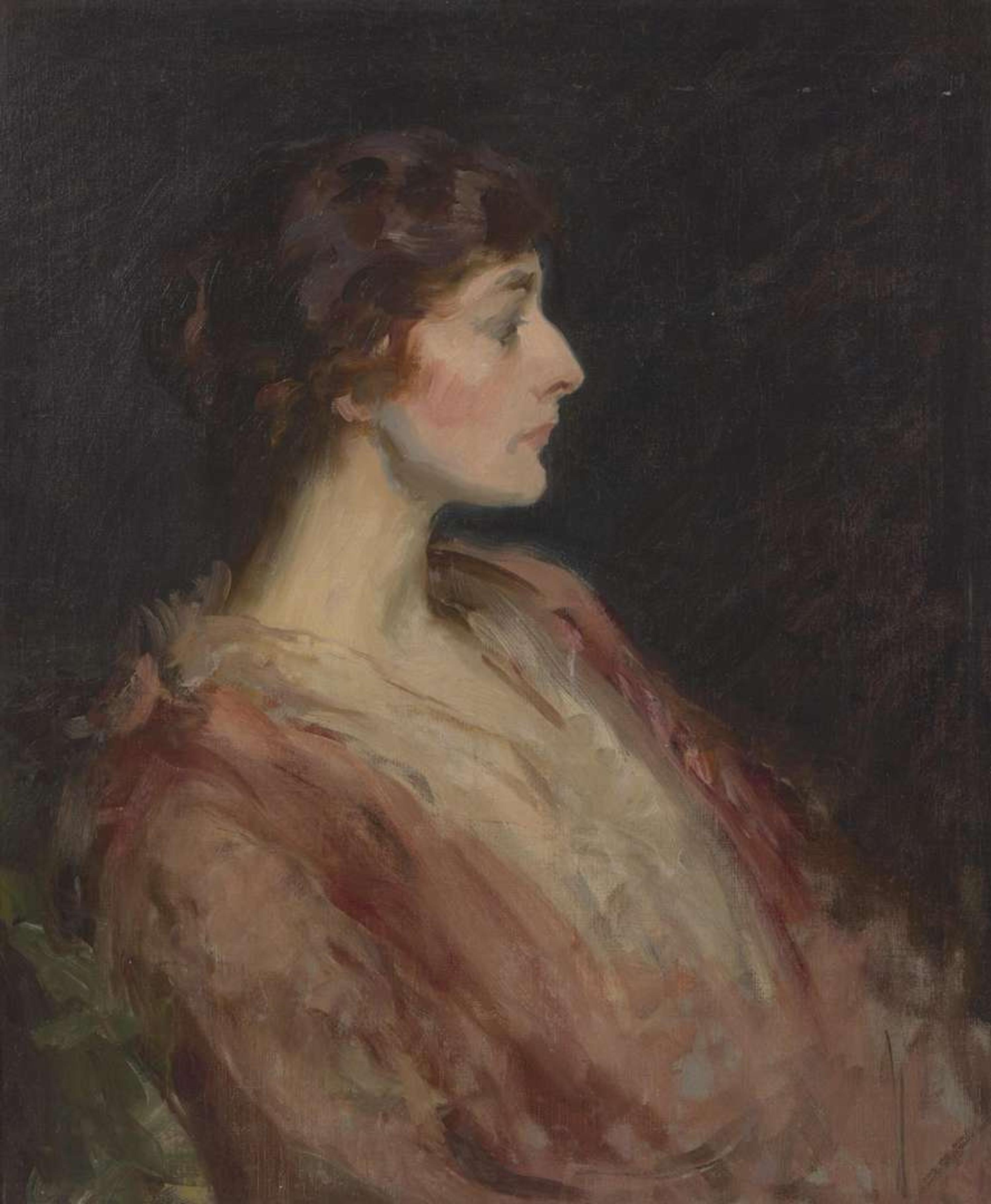 Gladys Lee Wiles (American, 1890–1984) - Profile of Miss De Guilbert