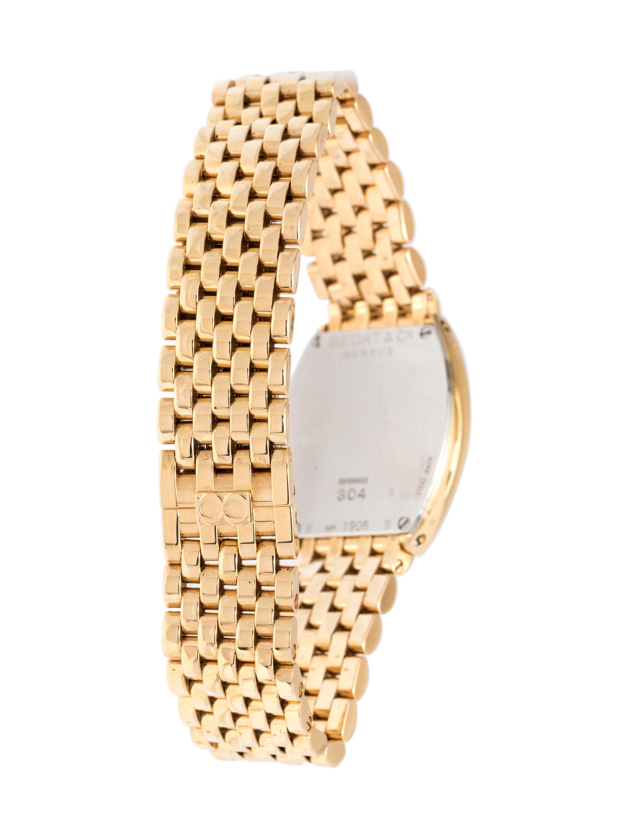 BEDAT & CO., 18K YELLOW GOLD, STAINLESS STEEL AND DIAMOND REF. 304 'NO. 3' WRISTWATCH