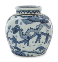 A Canton Export Covered Ginger Jar