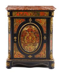 A Napoleon III Style Boulle Marquetry Cabinet Height 41 x width 33 1/2 x depth 16 5/8 inches. — LATE 19TH/EARLY 20TH CENTURY