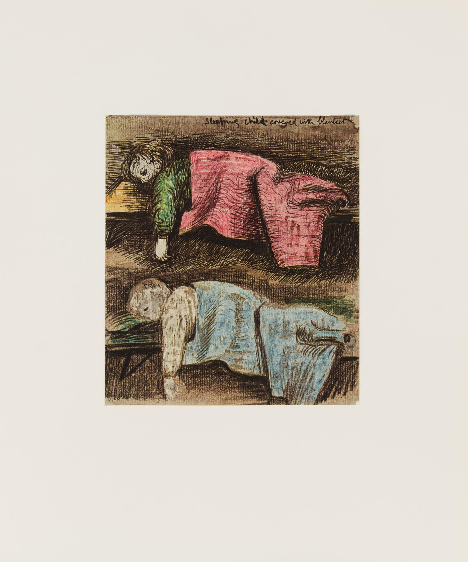 Henry Moore, (British, 1898-1986), Shelter Sketchbook