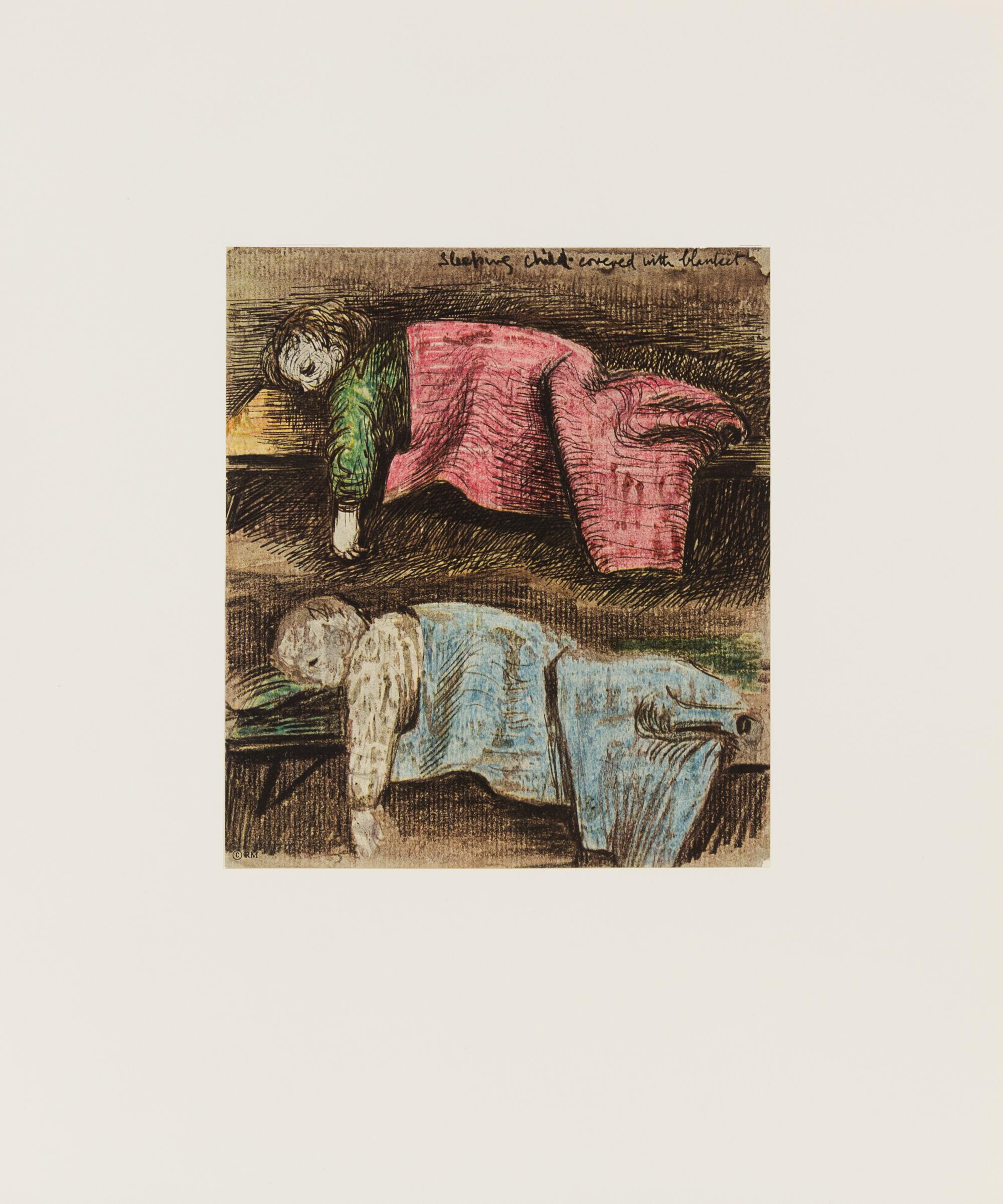 Henry Moore, (British, 1898-1986), Shelter Sketchbook