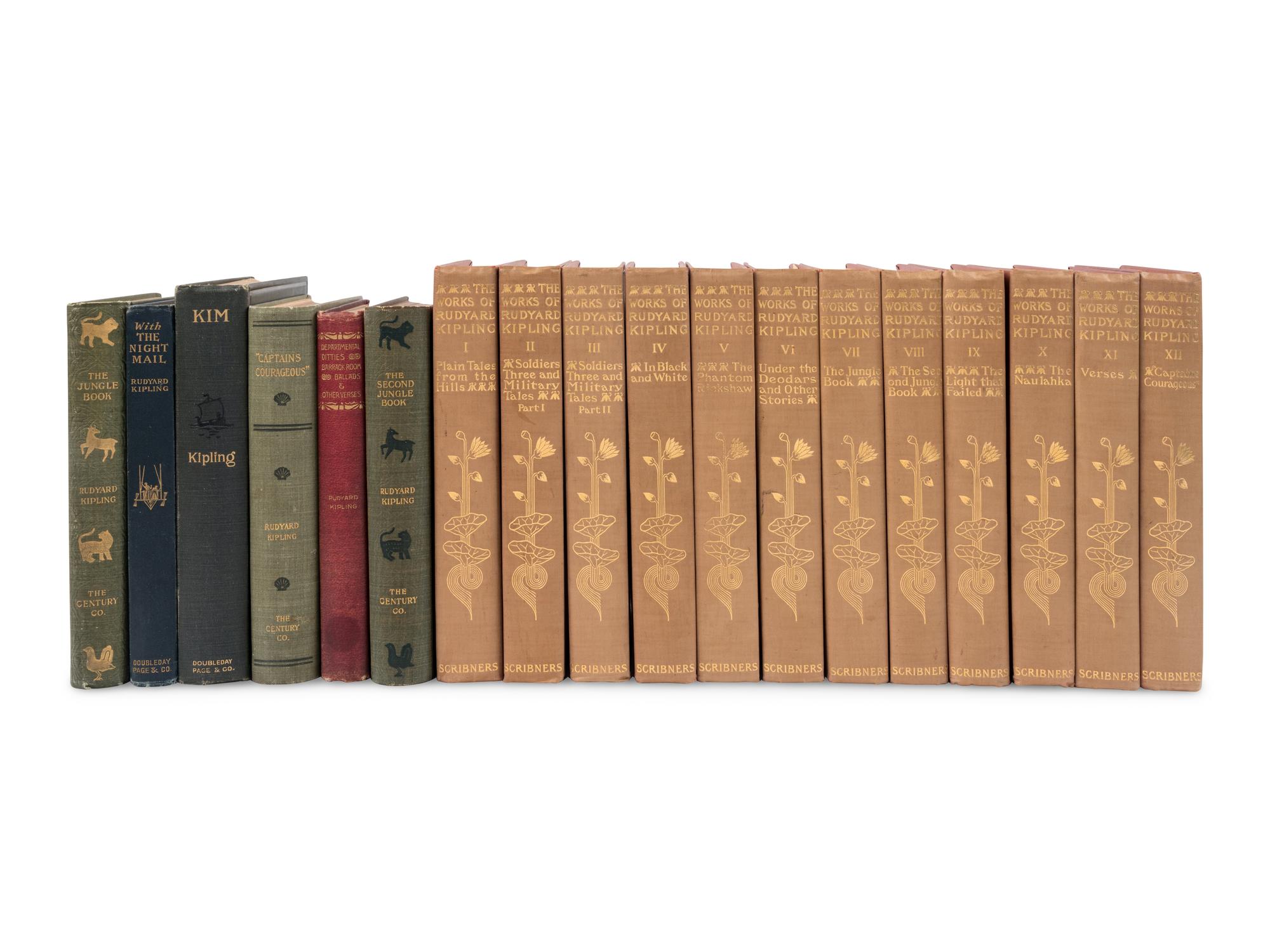 KIPLING, Rudyard (1865-1936). A group of 7 American FIRST EDITIONS, comprising:
