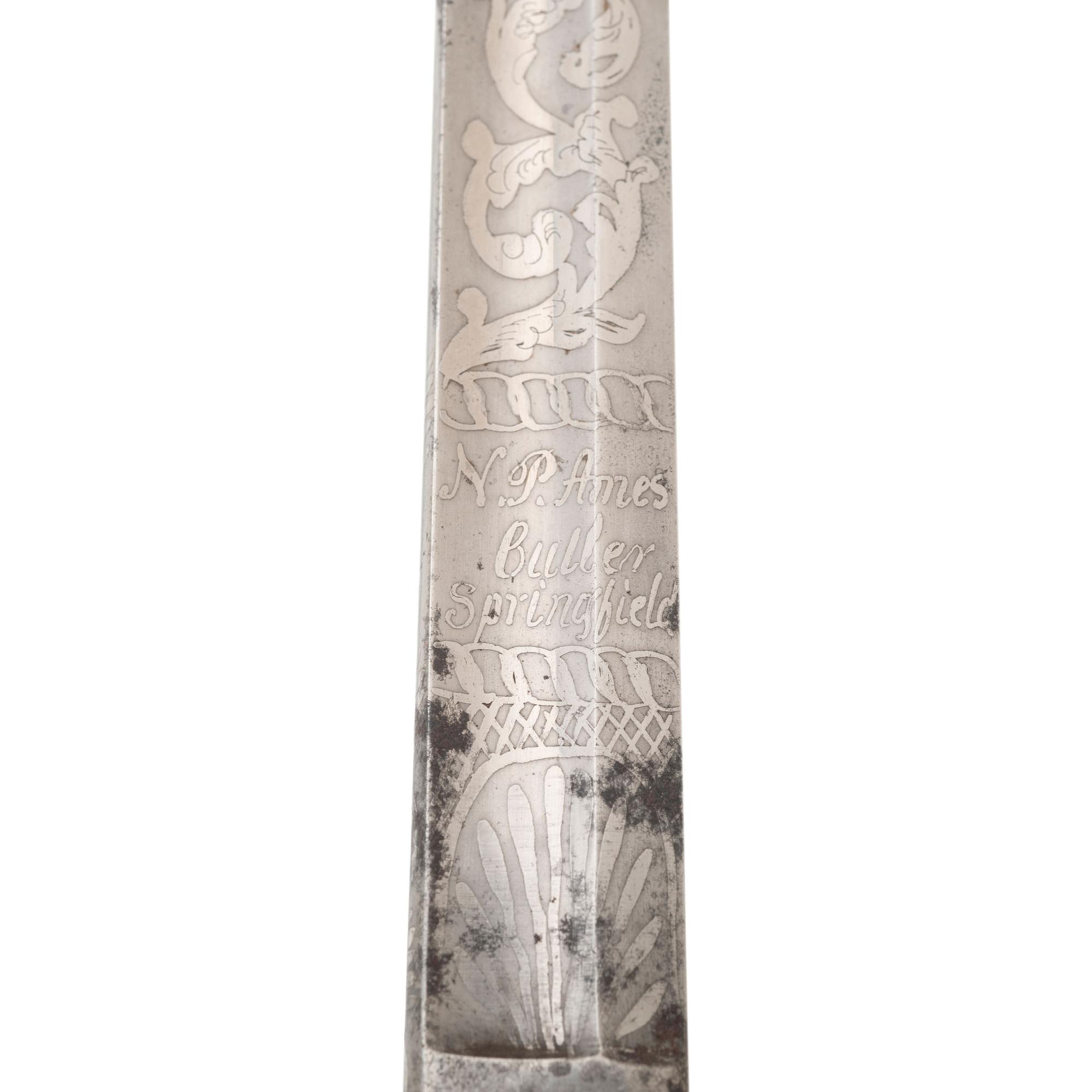 Two Presentation Swords to Lieutenant and Colonel (General) Gershom Mott, An Ames 1840 Officers Sword and an Ames 1850 Foot Officers Sword