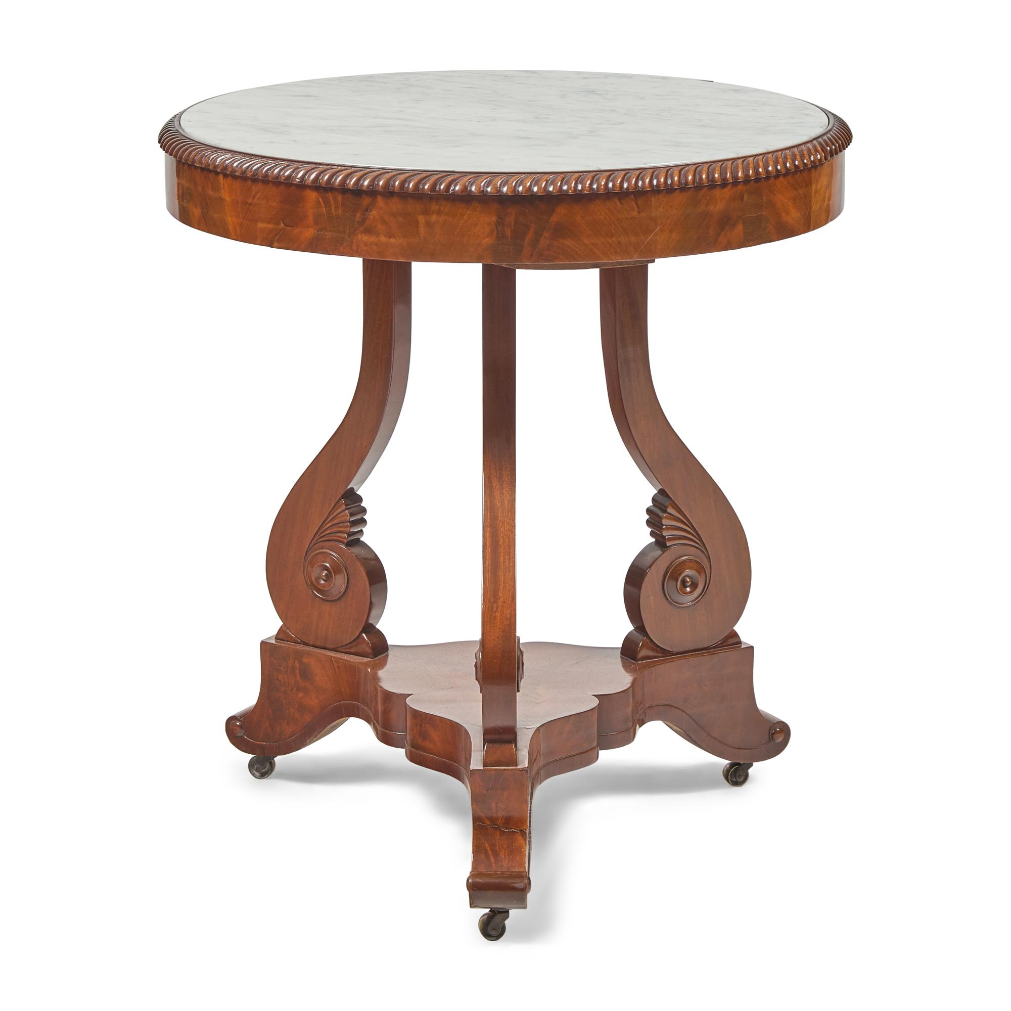 A Continental Mahogany Side Table