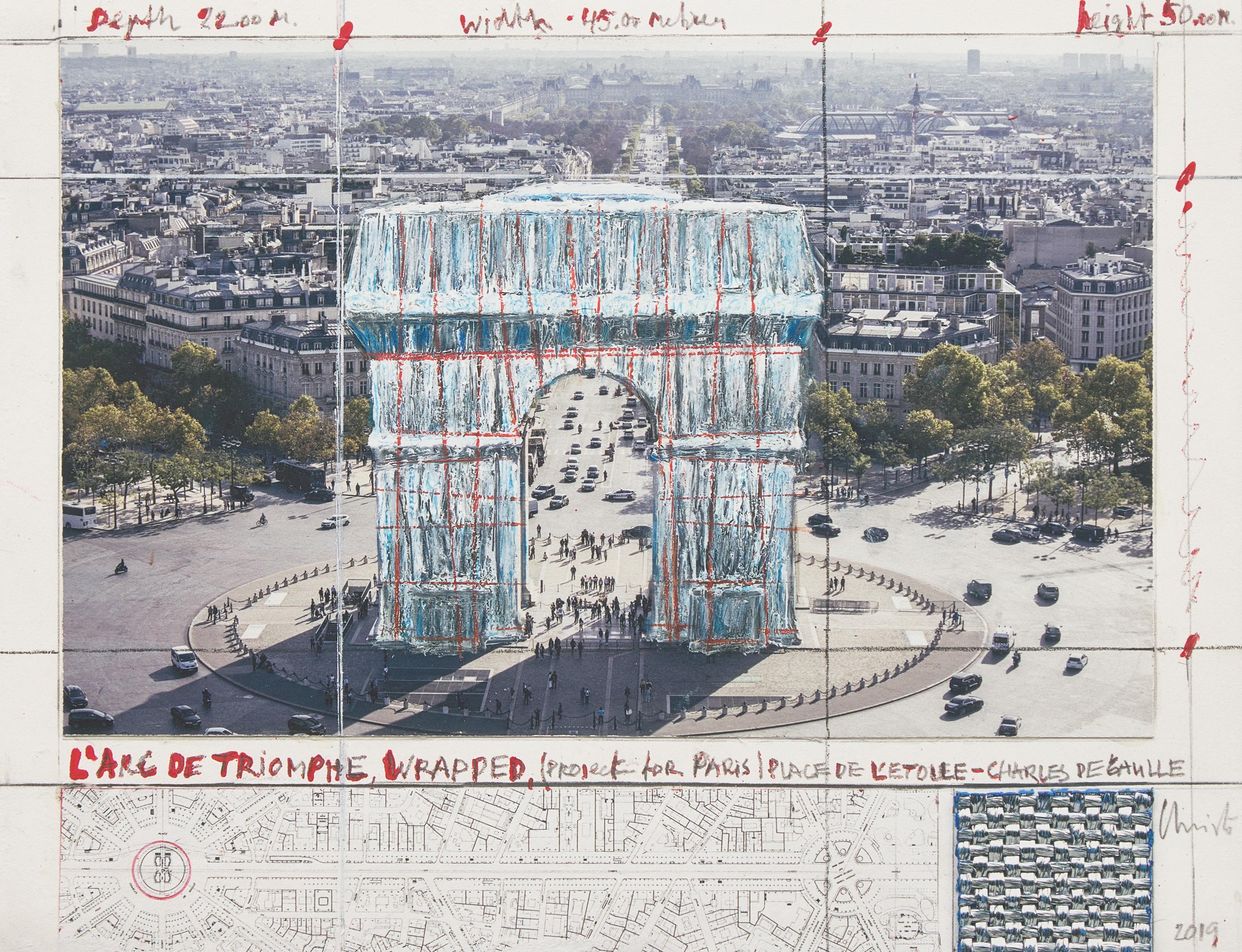 L’Arc de Triomphe, Wrapped (Project for Paris), 2019