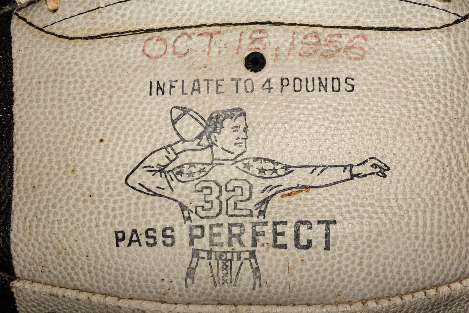 A 1956 Chicago Bears Team Signed Autograph Wilson Football With 40 Signatures, Including Four Hall of Famers (BAS Beckett Authentication Services Certified),