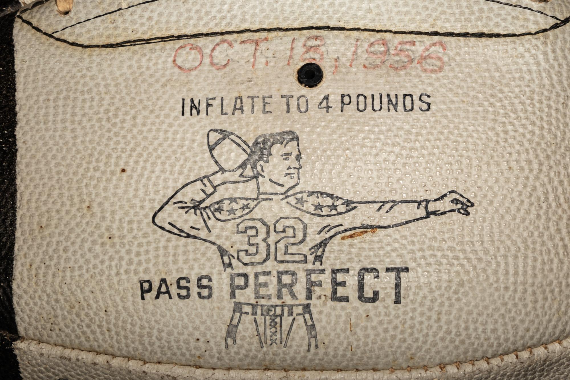 A 1956 Chicago Bears Team Signed Autograph Wilson Football With 40 Signatures, Including Four Hall of Famers (BAS Beckett Authentication Services Certified),