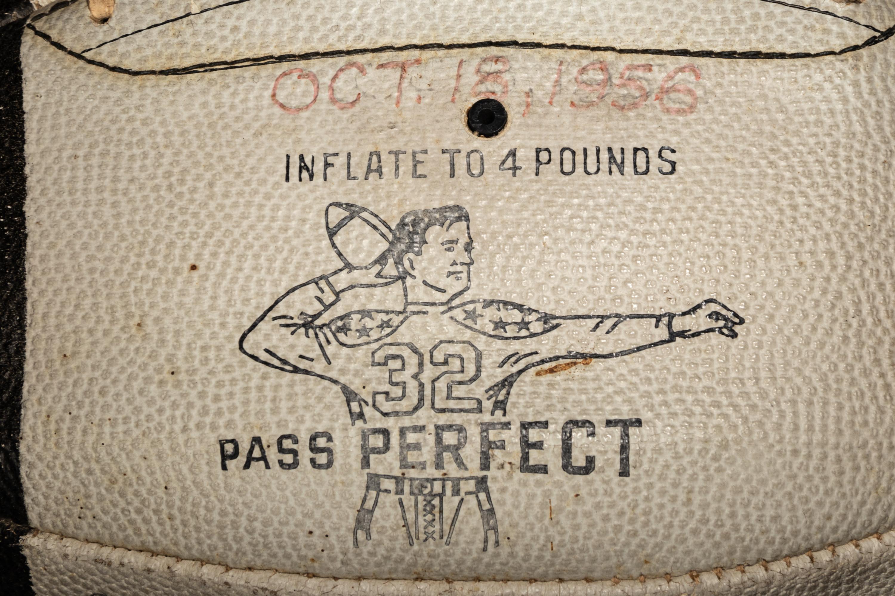 A 1956 Chicago Bears Team Signed Autograph Wilson Football With 40 Signatures, Including Four Hall of Famers (BAS Beckett Authentication Services Certified),
