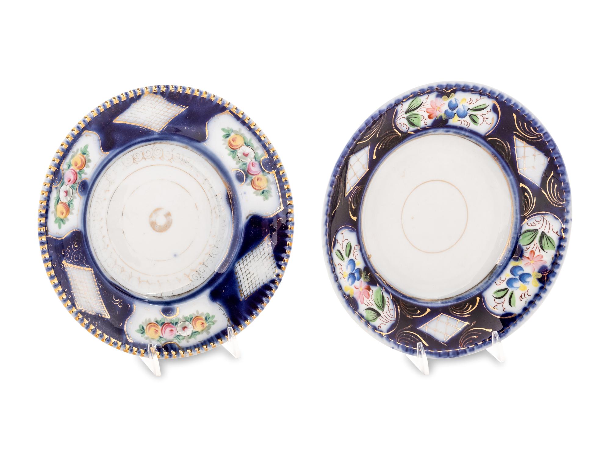 A Group of Two Russian Porcelain Chargers Made for the Turkish Market