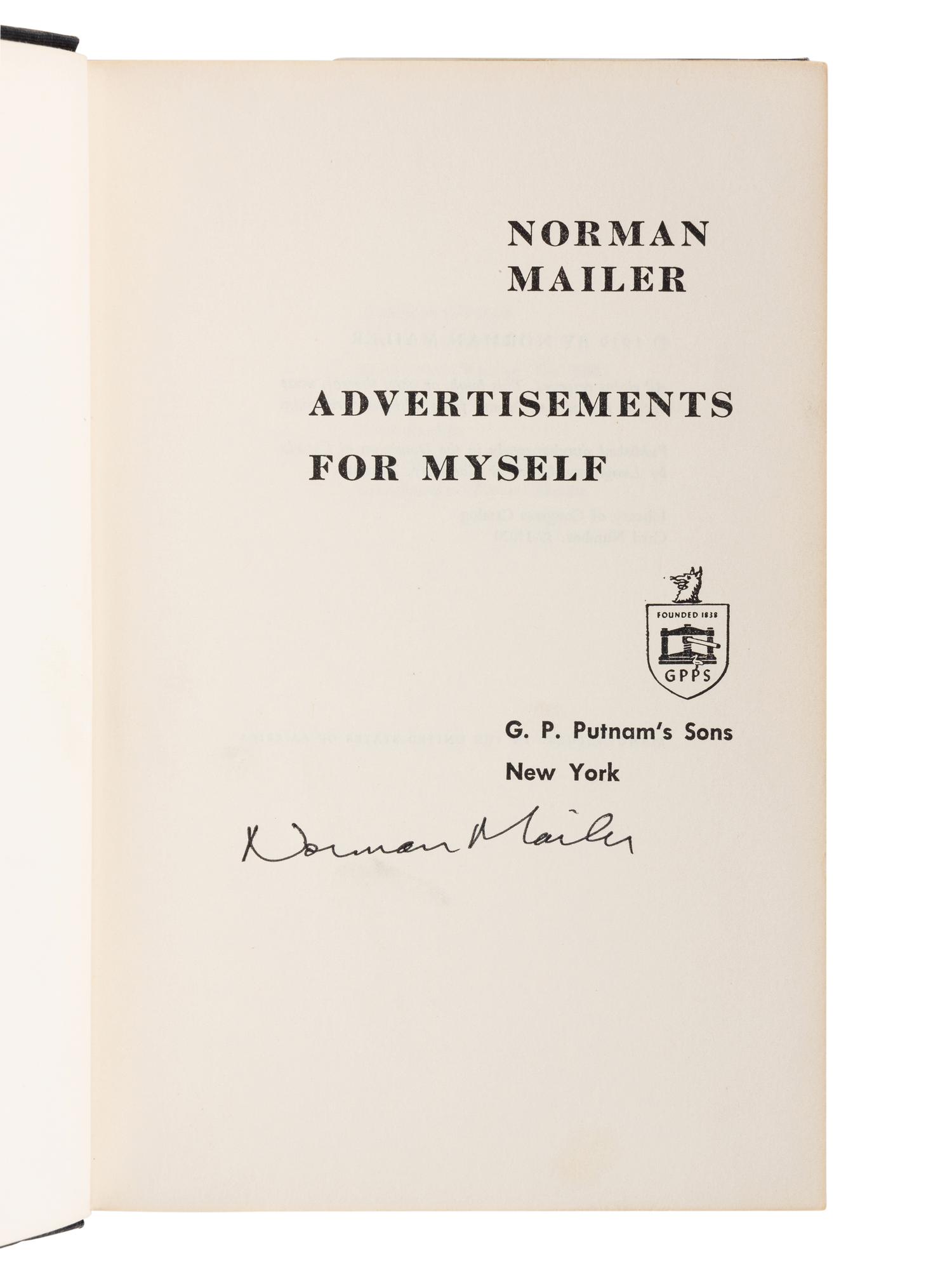 MAILER, Norman (1923-2007). A group of 18 non-fiction works by Mailer, MOST FIRST EDITIONS, MANY SIGNED, comprising: