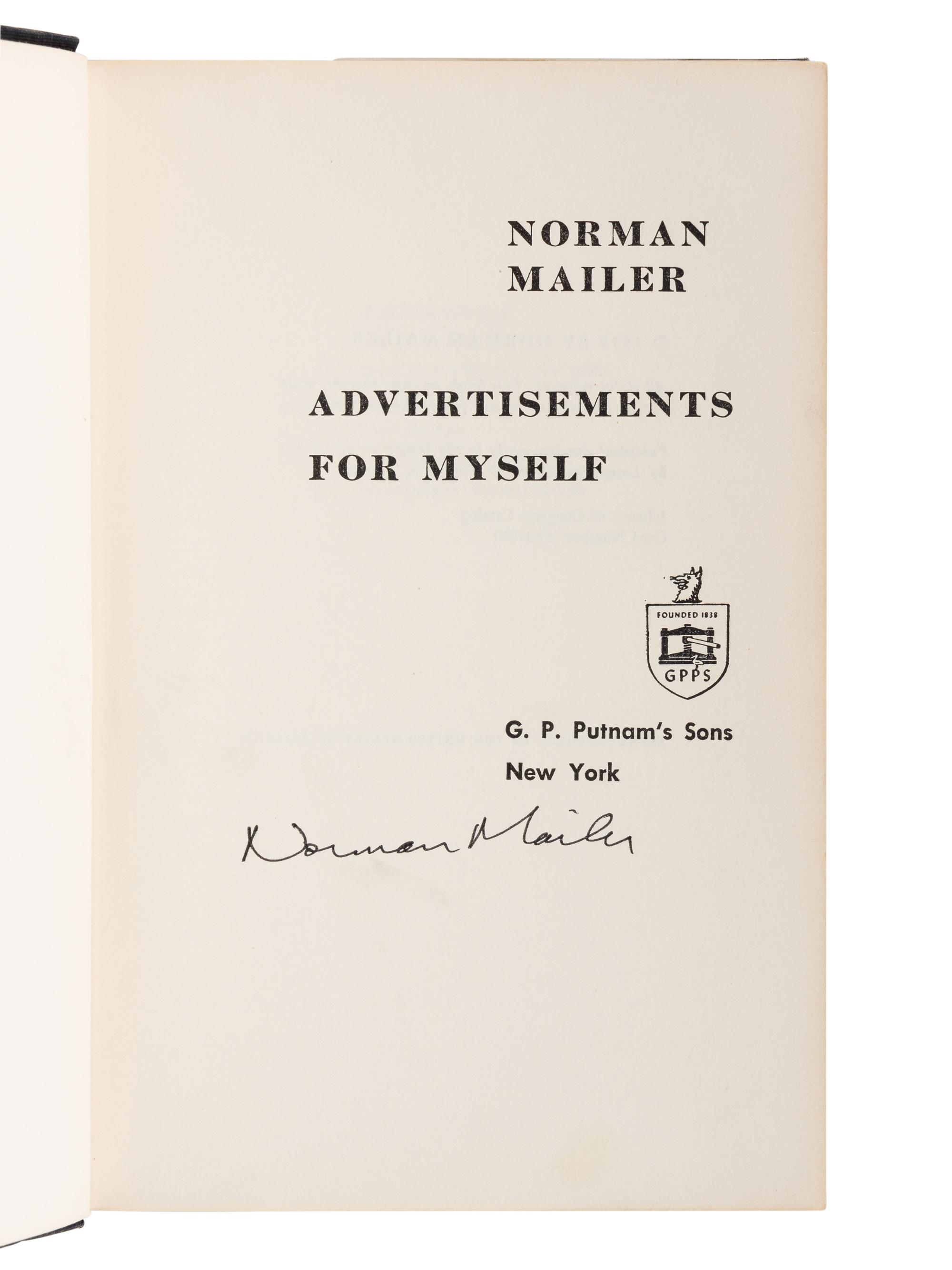 MAILER, Norman (1923-2007). A group of 18 non-fiction works by Mailer, MOST FIRST EDITIONS, MANY SIGNED, comprising:
