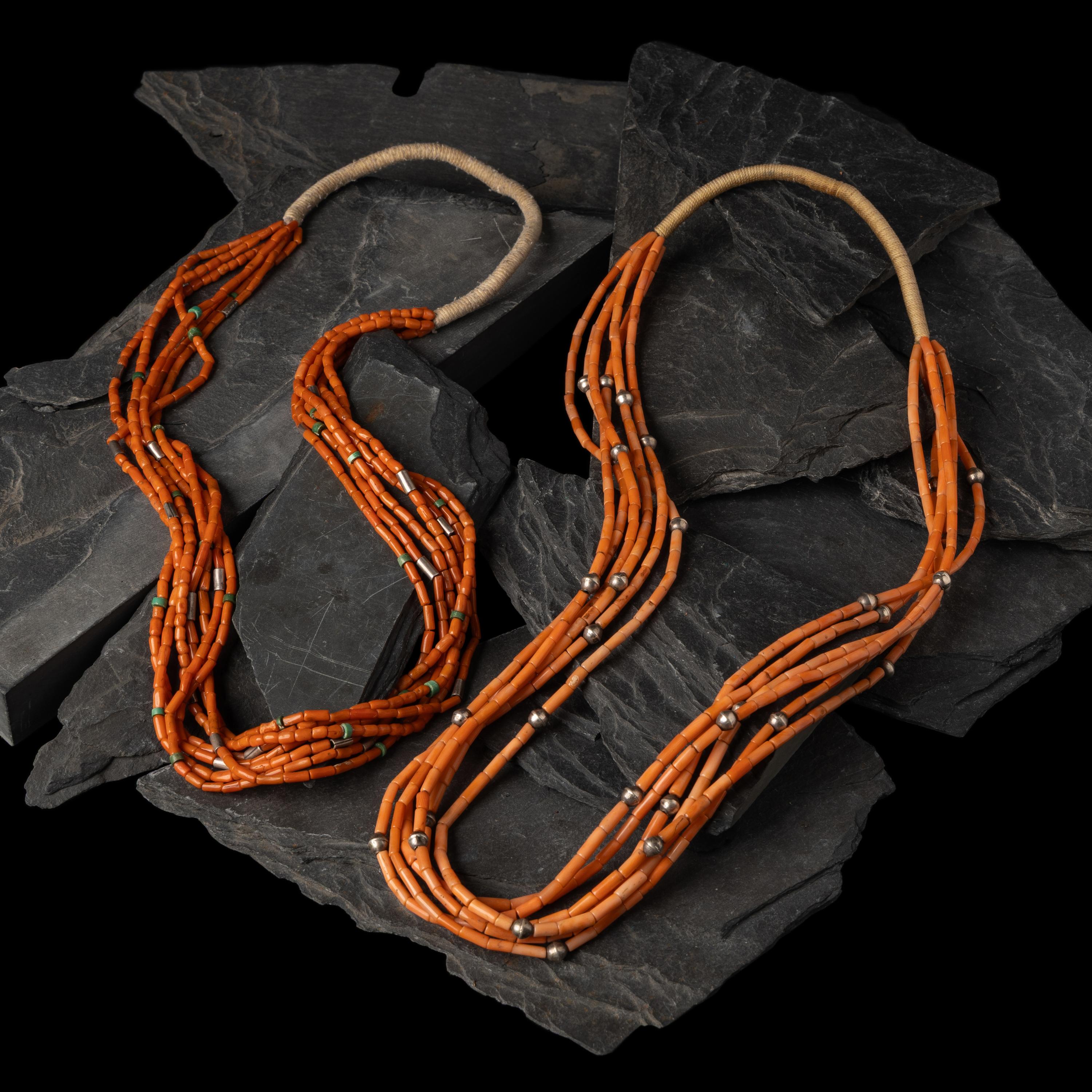 Pueblo Multi-strand Coal Necklaces