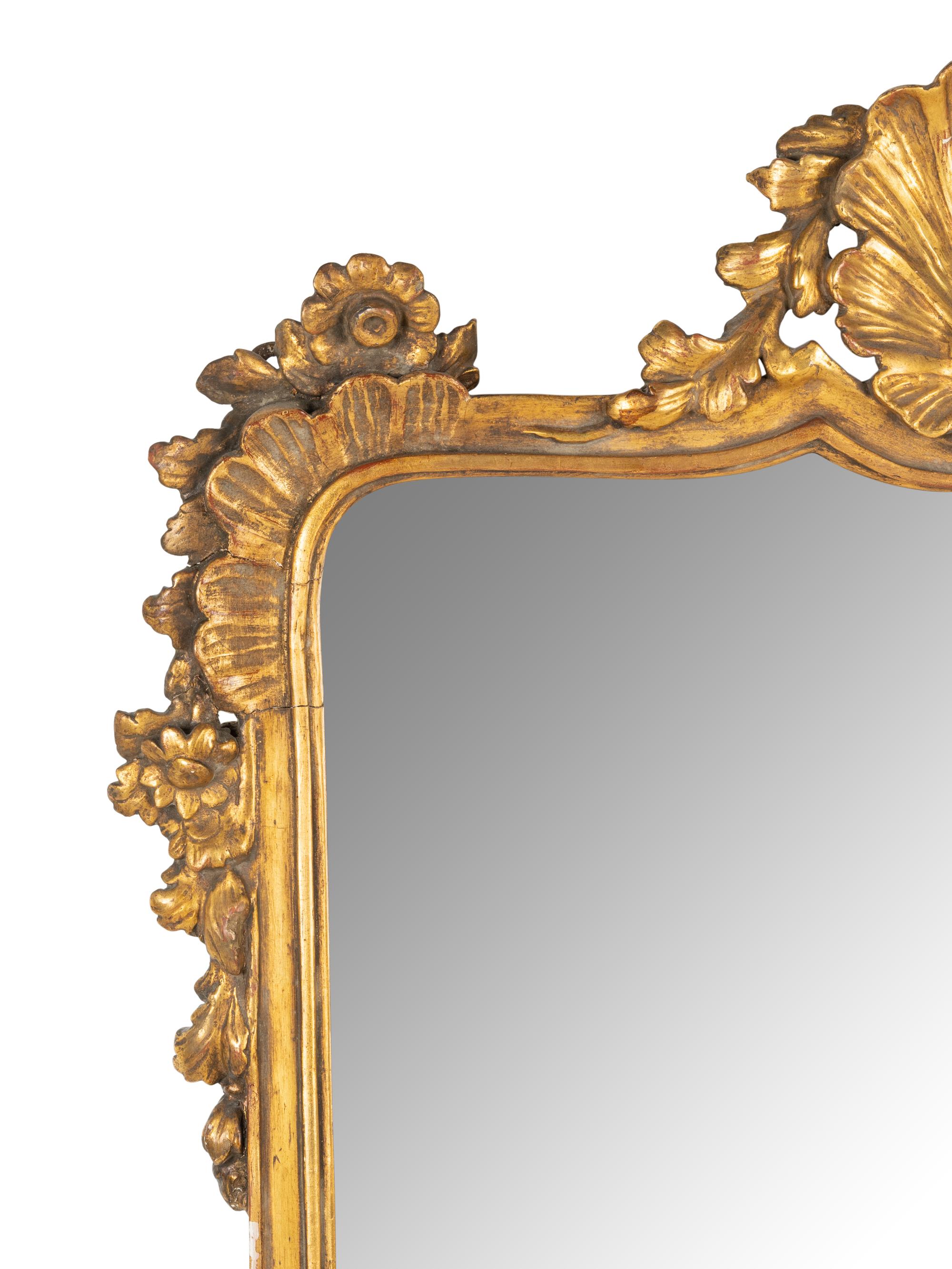 A Pair of Italian Giltwood Mirrors