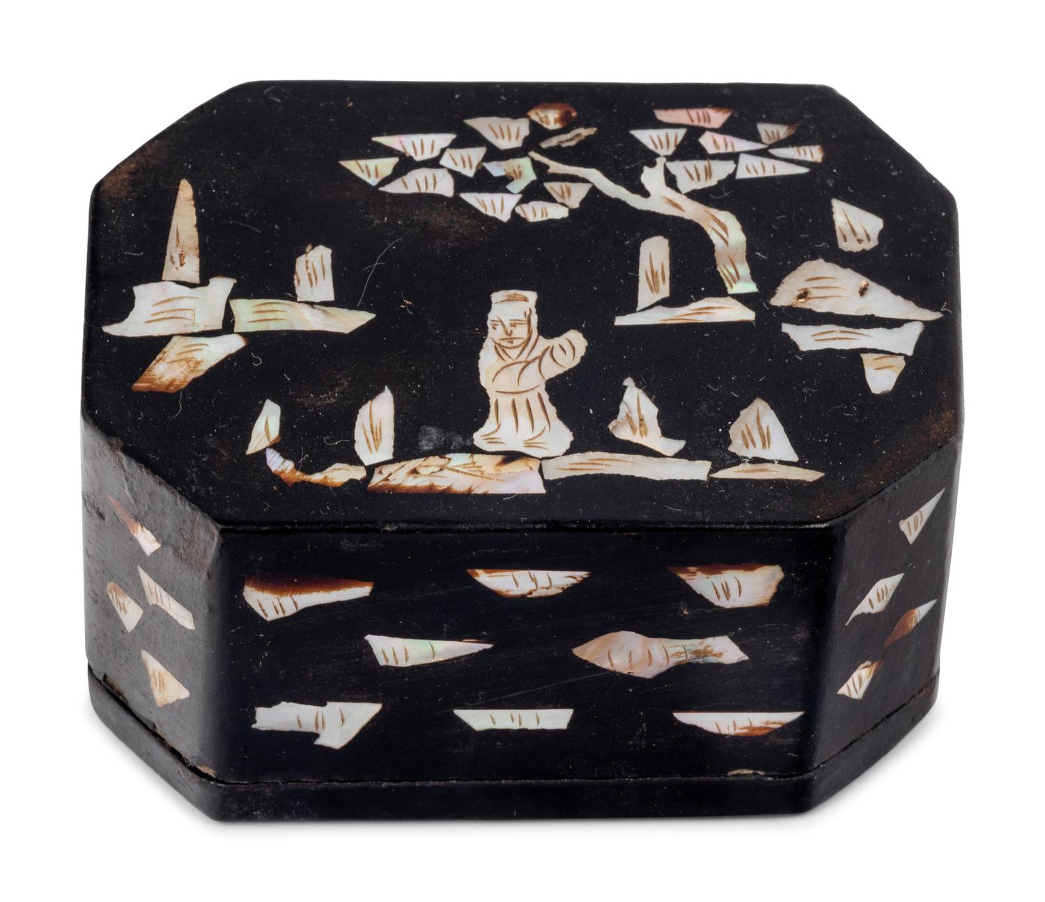 21 Chinese Lacquer and Wood Scholar's Objects