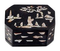 21 Chinese Lacquer and Wood Scholar's Objects
