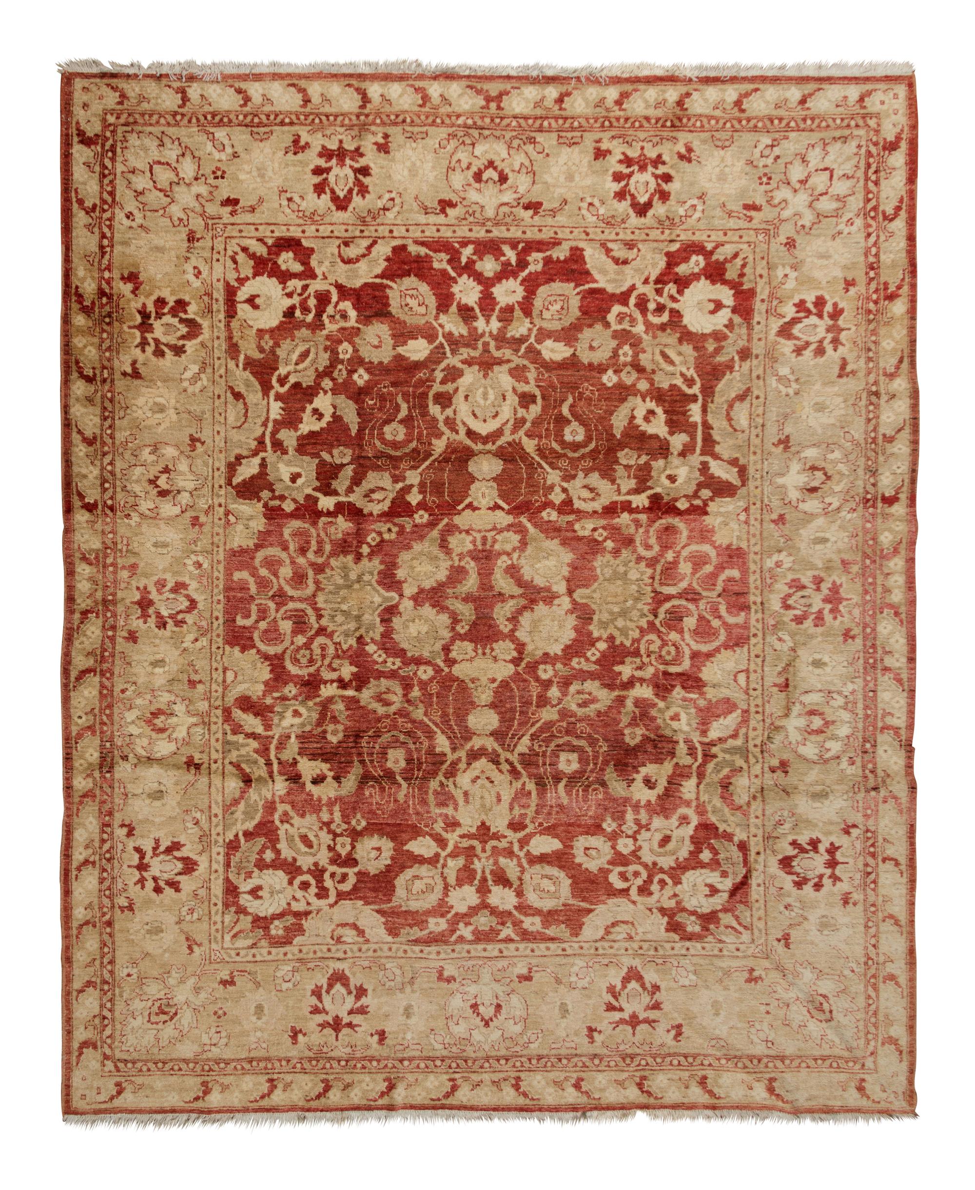 An Orange Oushak Wool Rug