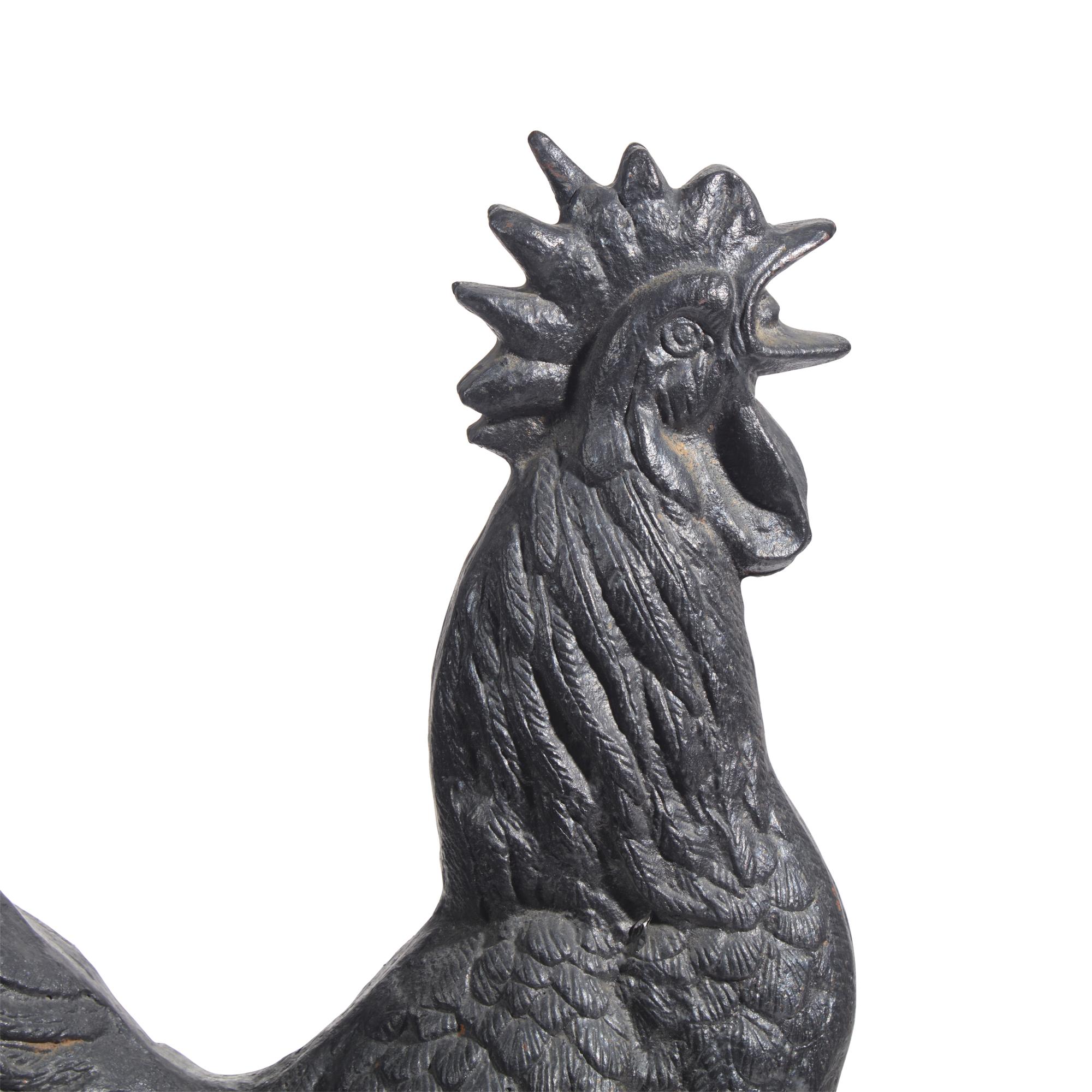 A Pair of Cast Iron Roosters