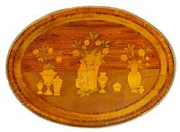 A Pair of Continental Gilt Metal Mounted Marquetry Side Tables