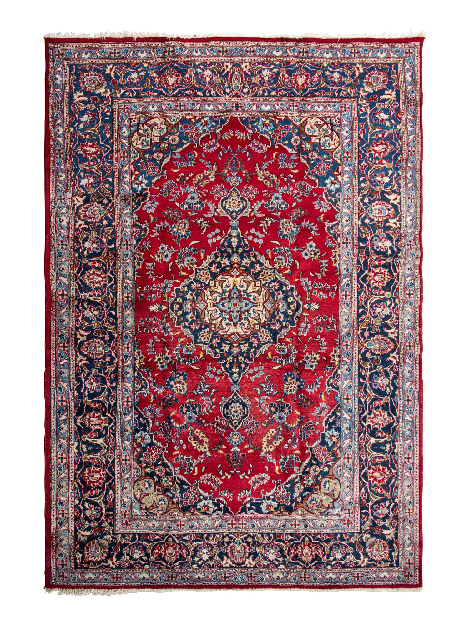 A Kashan Wool Rug