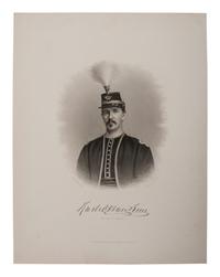 [HAWKINS, Rush C. (1831-1920)]. Group including war-date ALS, CDV, and portrait of a first lieutenant of Hawkins' Zouaves, 9th New York Infantry.