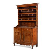 A French Provincial Carved Walnut Buffet à Deux Corps