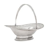 An Irish George III Silver Centerpiece Basket