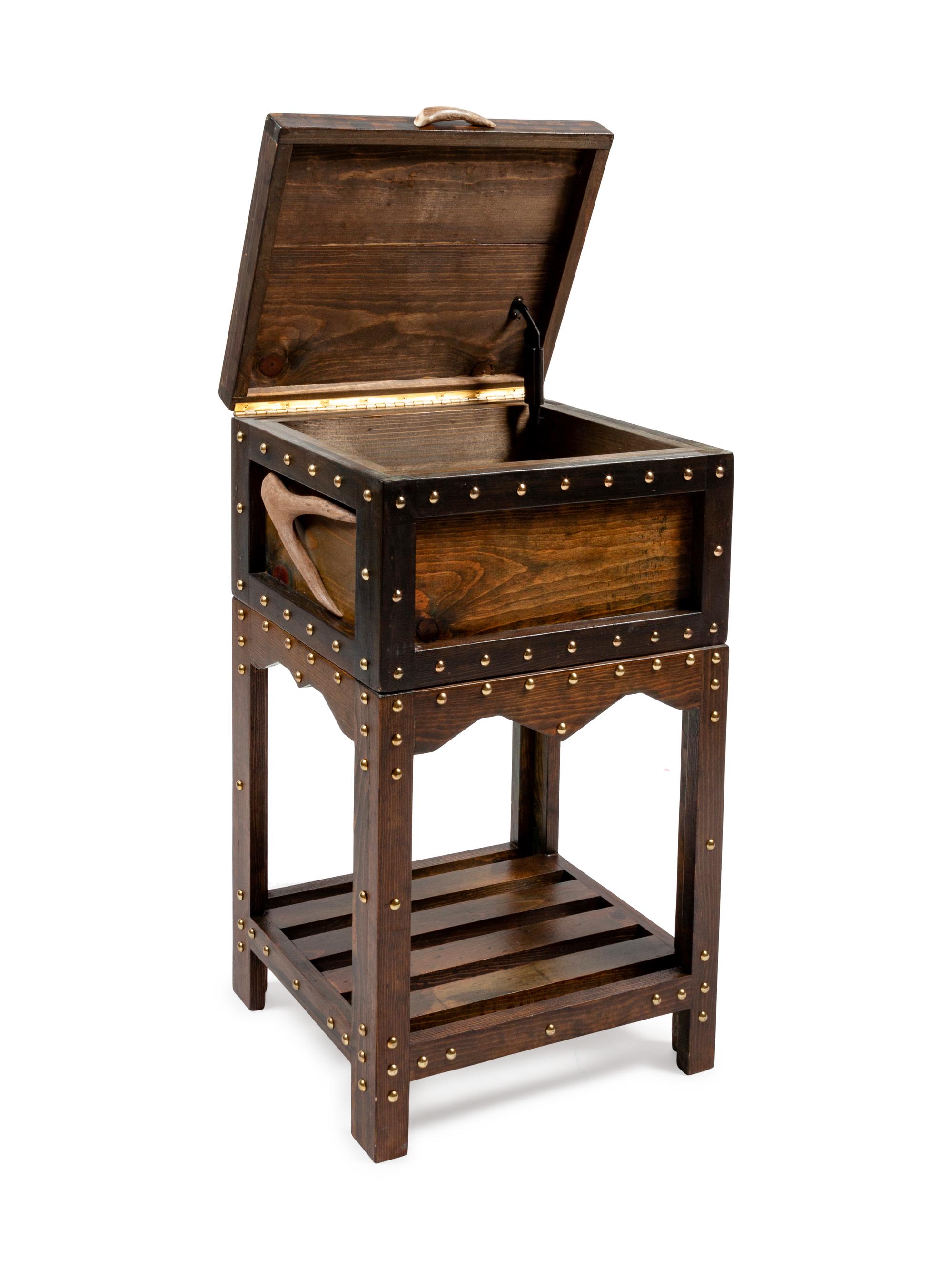 Bobcat Box on Stand Table