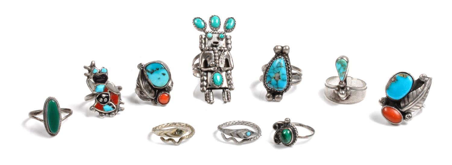 Eleven Southwestern Rings