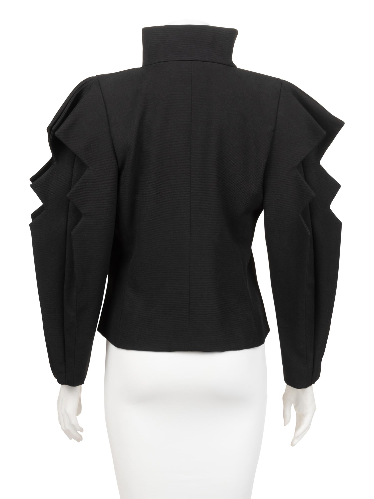 Pierre Cardin Haute Couture Jagged Sleeve Jacket, c. 1984