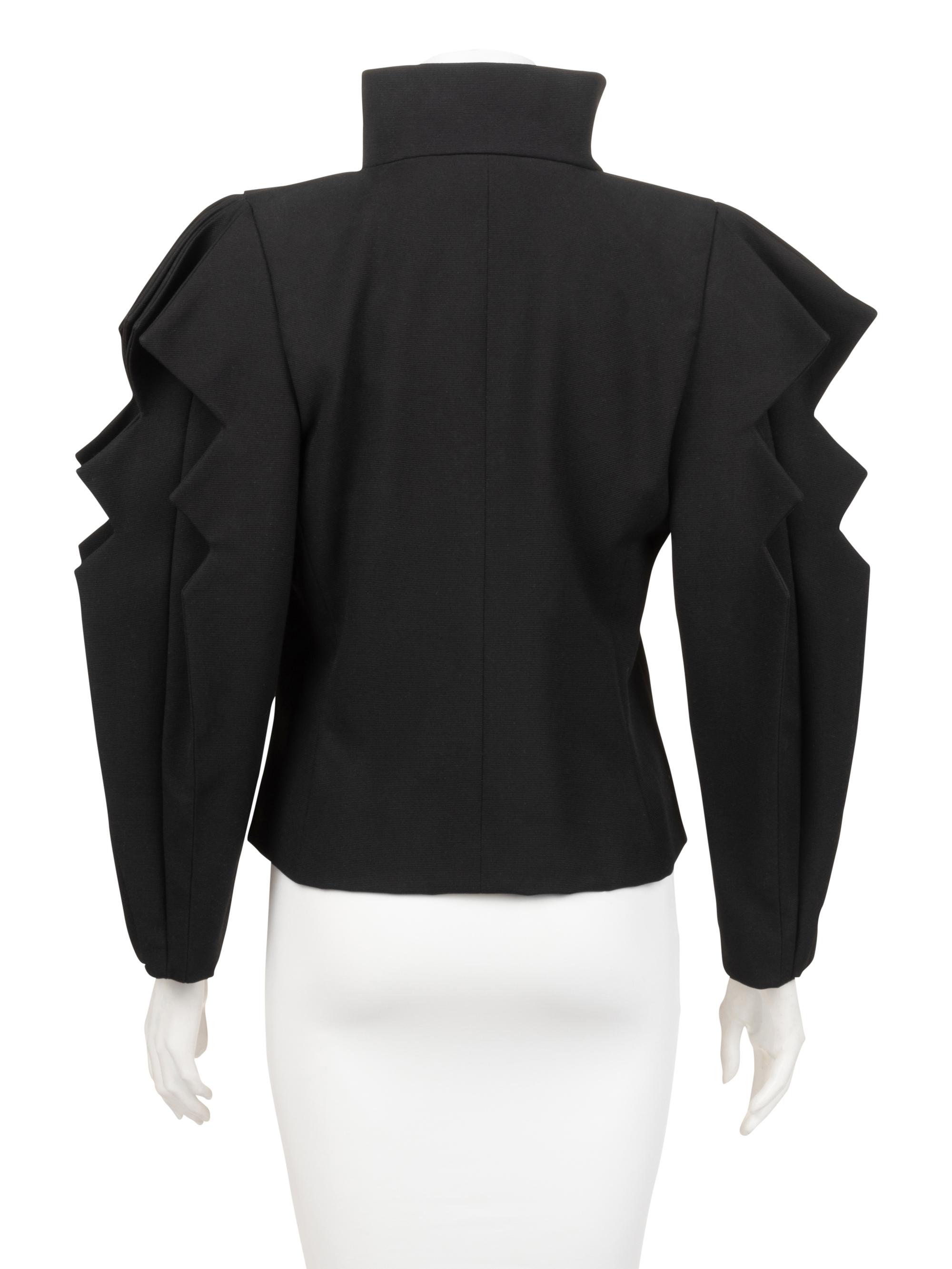 Pierre Cardin Haute Couture Jagged Sleeve Jacket, c. 1984