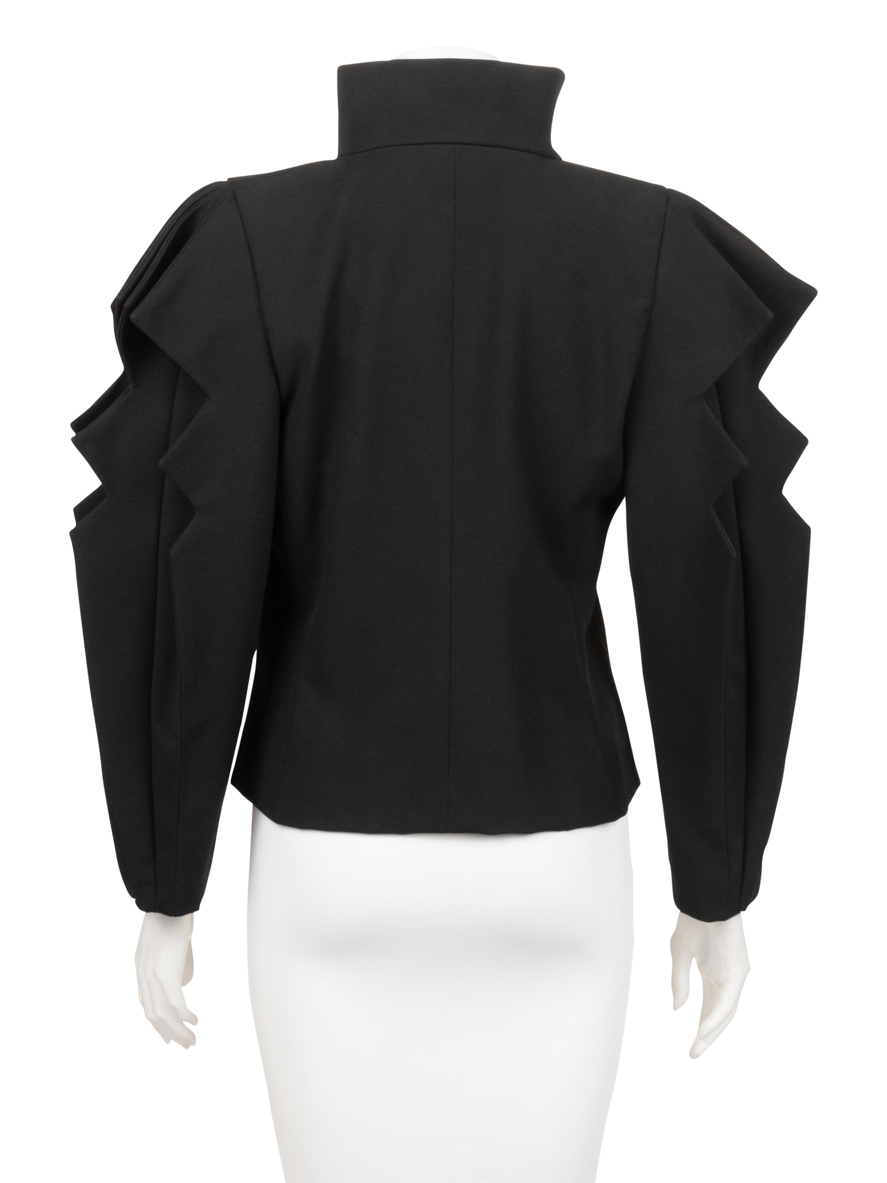 Pierre Cardin Haute Couture Jagged Sleeve Jacket, c. 1984