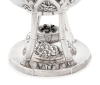 A Japanese Silver Five-Piece Tea and Coffee Service